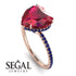 Heart Shape Ruby Ring - Noelle No. 71